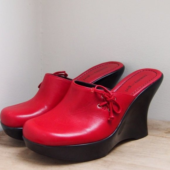 Tommy Hilfiger Shoes - Tommy Girl Cherry Red Bow Wedges